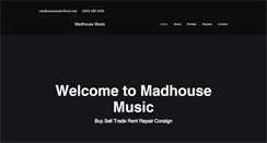 Desktop Screenshot of madhousemusic.com