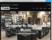 Tablet Screenshot of madhousemusic.com